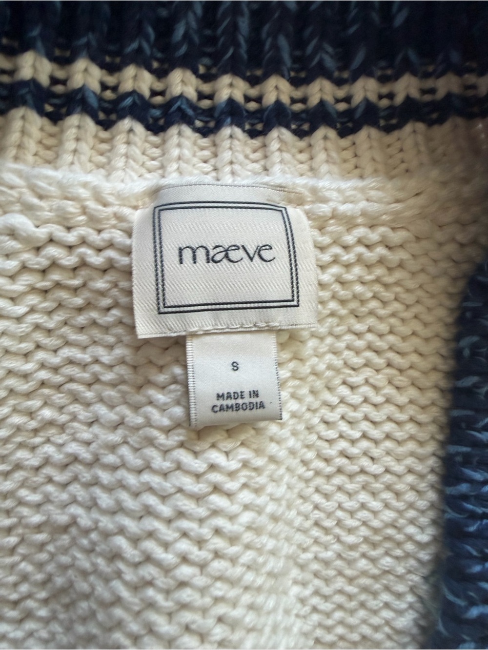 NWT Maeve Anthropologie Bumblebee Bumble Bee Chunky Icon Cardigan Sweater - S - Picture 8 of 8